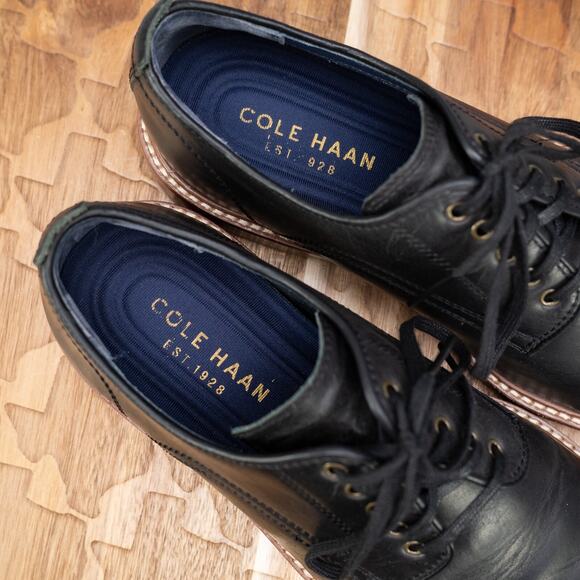 Cole Haan Tyler Grand Plain Toe Derby - C25104 Black 7M - Picture 5 of 7